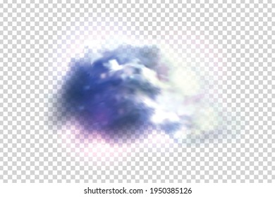 Vector Realistic Isolated Magic Cloud Template Stock Vector (Royalty ...