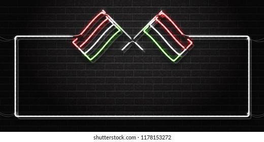 Vector realistic isolated neon sign of Viva Mexico frame logo for decoration and covering on the wall background. Concept of Happy Independence Day in Mexico. Banner for invitation and promotion.