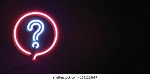 Vector realistic isolated neon sign of Quiz logo with copy space for template decoration and covering. Concept of trivia night and question.