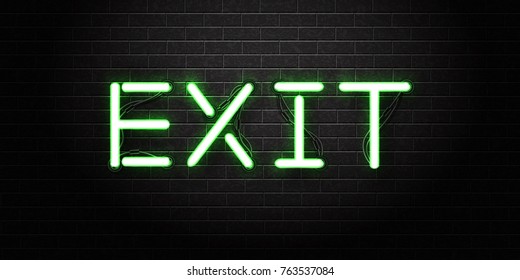 2,074 Neon exit sign Images, Stock Photos & Vectors | Shutterstock