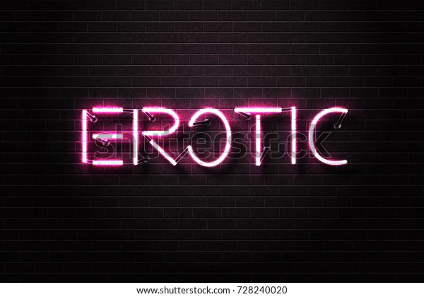 Vector Realistic Isolated Neon Sign Pink Stock Vector Royalty Free