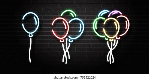 neon balloons