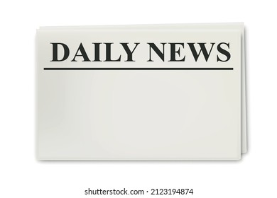 Vector Realistic Isolated Newspaper Blank Template Stock Vector ...