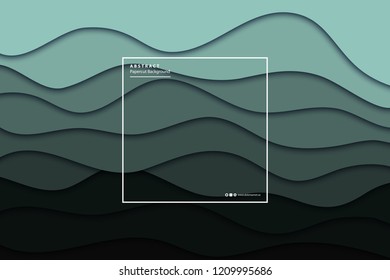 
Vector realistic isolated papercut layer background for decoration and covering. Concept of geometric abstract design template.