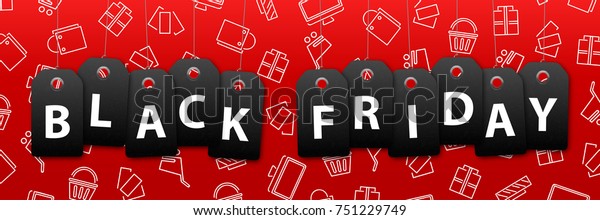 Vector Realistic Isolated Promo Banner Black Stock Vector (Royalty Free ...