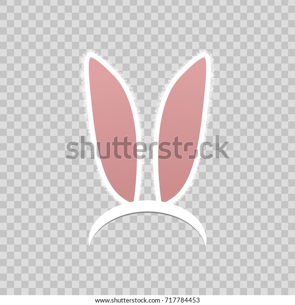 Vector Realistic Isolated Rabbit Ears Photo Stock Vector (Royalty Free