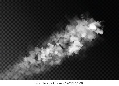 Vector realistic isolated Smoke effect for decoration and covering on the transparent background.