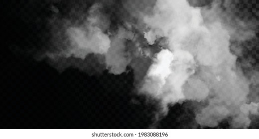 Vector realistic isolated Smoke effect for decoration and covering on the transparent background.