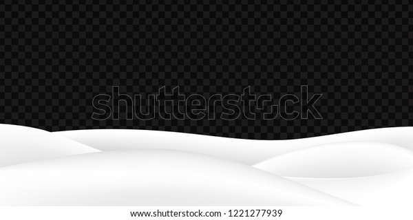Vector Realistic Isolated Snow Field Decoration Stock Vector (Royalty ...