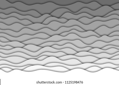 Vector realistic isolated white paper cut layer background for decoration and covering. Concept of geometric abstract design.