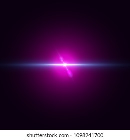 Vector realistic light lens flares, highlight. Lighting effects. Vector illustration.