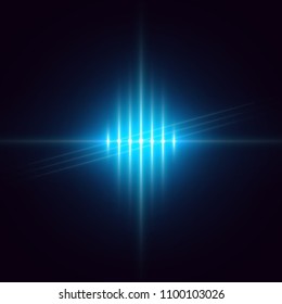 Vector realistic light lens flares, highlight. Lighting effects. Vector illustration.