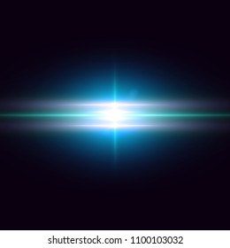 Vector realistic light lens flares, highlight. Lighting effects. Vector illustration.