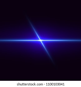 Vector realistic light lens flares, highlight. Lighting effects. Vector illustration.