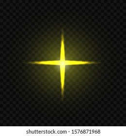 Vector realistic light lens flares, highlight. Lighting effects. Vector illustration