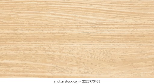 Vector realistic light wood texture. Yellow clear wood background. Empty wooden backdrop. Horizontal lines timber banner. Parquet sheet mockup. Flooring natural material. Oak wall, side view