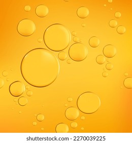 Vector Realistic Macro Beauty and Cosmetics Clear Gel or Foam Bubbles Element 3D Illustration for Poster, Book Cover or Advertisement Background.