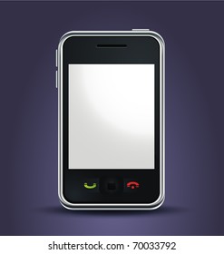 vector realistic mobile phone