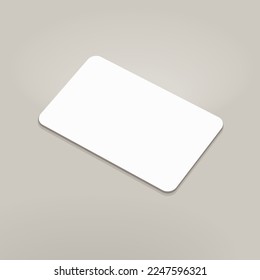 Vector realistic mock up of credit card on transparent background.