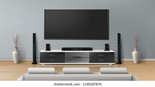 Home Theater Rooms Stock Vectors Images Vector Art