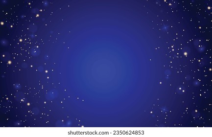 Vector realistic navy blue glitter background