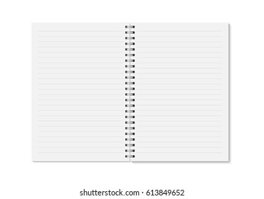 cahier avec une page vierge. feuille blanche dessinée à la main et modèle  d'école. 11734422 Art vectoriel chez Vecteezy