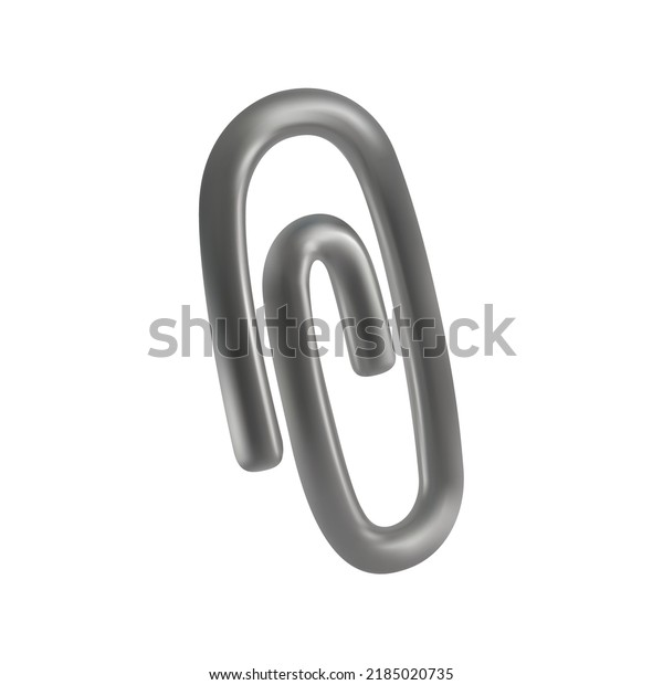 Vector Realistic Paper Clip Stationery Items Stock Vector (royalty Free 