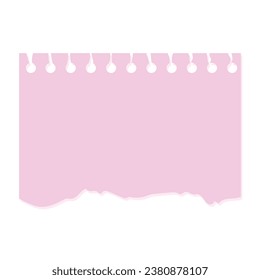 Vector realistic paper rips design on white