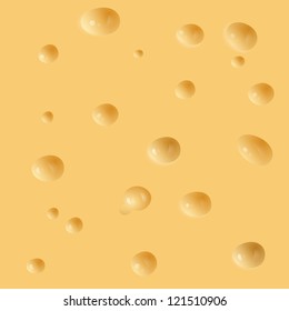 Vector realistic pattern of cheese