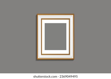 vector realistic photo frame eps 10