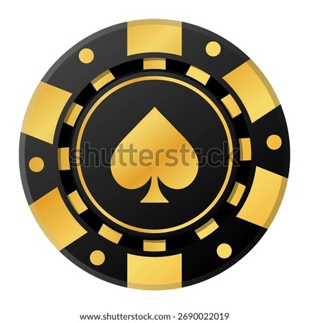 Vector realistic poker and casino chips. Isolated poker chips. Playing chip concept. Element for your design.
