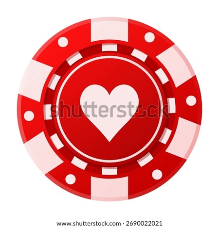 Vector realistic poker and casino chips. Isolated poker chips. Playing chip concept. Element for your design.