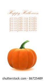 vector realistic pumpkin for Halloween