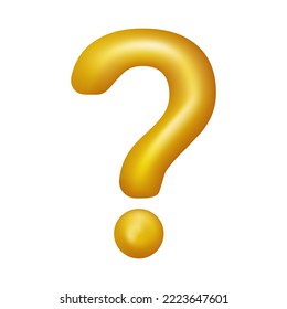 Vectorrealistisches Fragezeichen-Symbol
