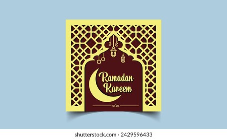 Vektor Realistischer Ramadan Feier Hintergrund
