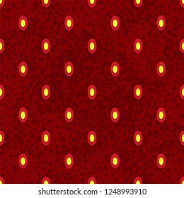 Vector Realistic Red Fresh Seamless Strawberry Jam Pattern. Flowing Syrup.