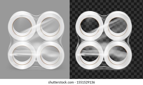 Vector realistic roll adhesive tape