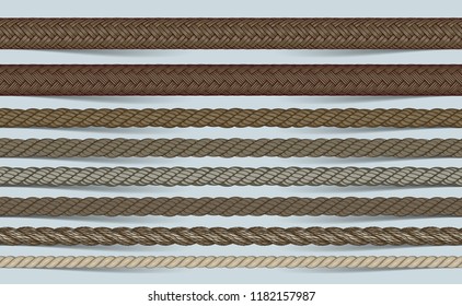 vector realistic rope brush