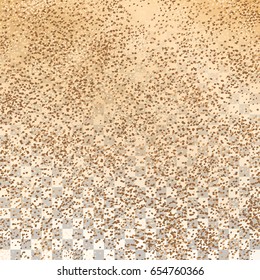 Vector realistic sand texture on transparent background