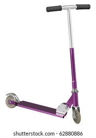 vector realistic scooter on white background