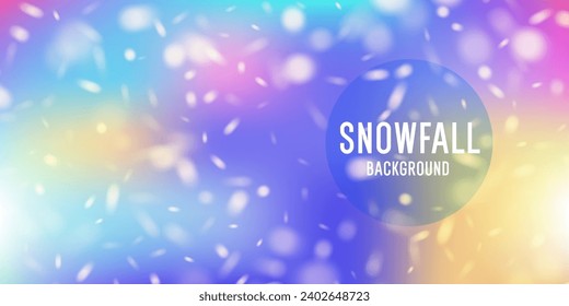 Vector realistic snowfall against a light background. Transparent elements for winter cards and poster.
