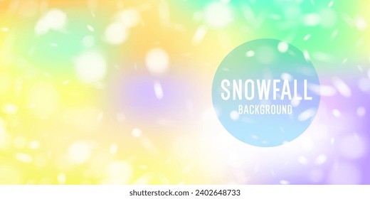 Vector realistic snowfall against a light background. Transparent elements for winter cards and poster.