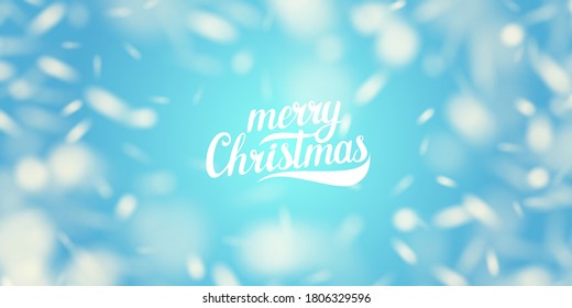 Vector realistic snowflake against a blue background. Elements for Christmas cards and poster.