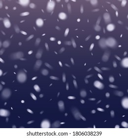 Vector realistic snowflake against a dark background. Transparent elements for Christmas cards and poster.