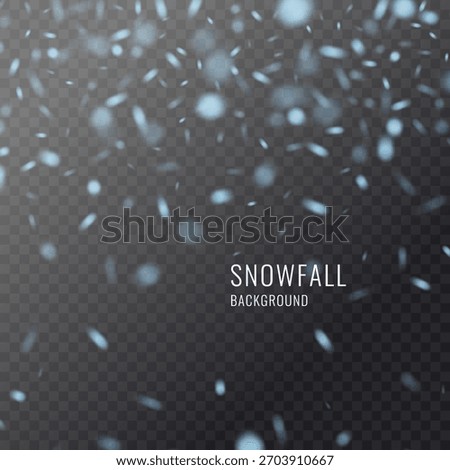 Vector realistic snowflake against a dark background. Transparent elements for Christmas cards and poster.
