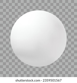 Vector realistic sphere isolated on tranparent background.