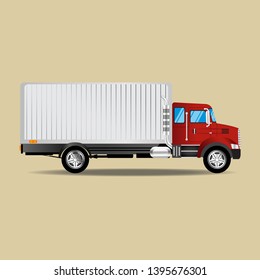 Vector realistic template of black truck cars