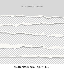 Vector realistic torn paper edges. - Powered by Shutterstock - Get 15% off with code: PIKWIZARD15