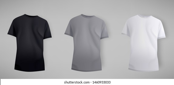 Vector realistic t-shirt mock up illustration