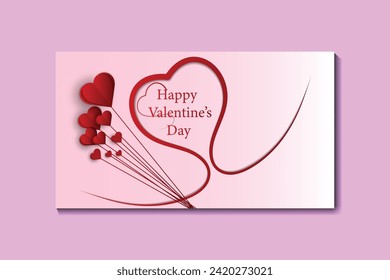 Vector realistic valentine's day background